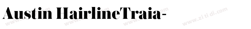Austin HairlineTraia字体转换